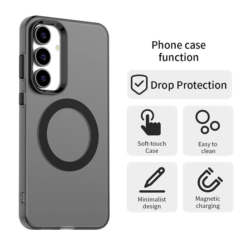 Pouzdro Techsuit CandyCase MagSafe pro Samsung Galaxy S25 FE černé - náhled 3