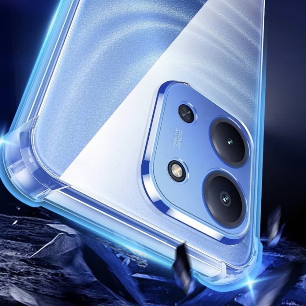 Techsuit - nárazuvzdorný čirý silikon - Xiaomi Redmi 15C 4G / 5G - čirý - náhled 3