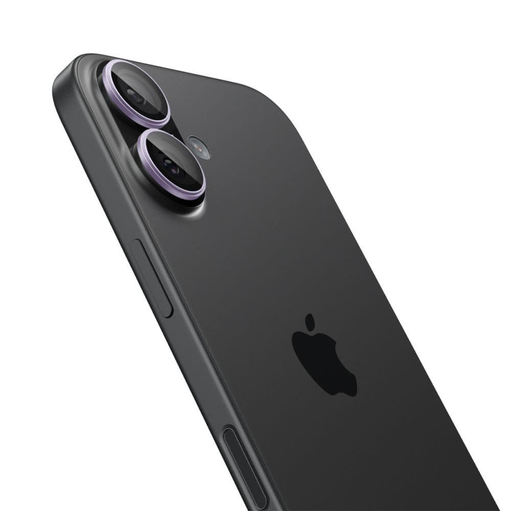 Spigen Optik.tR EZ Fit Pro sklo na kameru (2 ks) iPhone 17/16 Plus/16 fialová - náhled 3