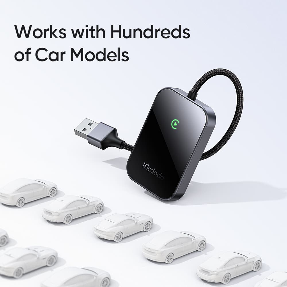 Mcdodo - CarPlay adaptér (CA-7210) - bezdrátový, USB, 1A, Bluetooth 2.1+EDR/3.0/4.X/5, čip A7, podpora OTA, Siri - černý - náhled 3
