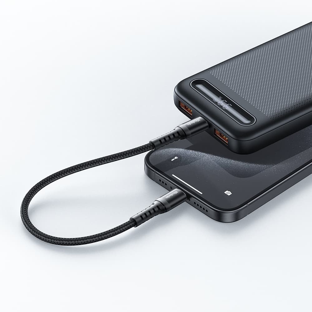 Mcdodo – datový kabel (CA-5641) – USB-C na USB-C, nylonové opletení, hliníková slitina, PD60W, 1m – černý - náhled 3