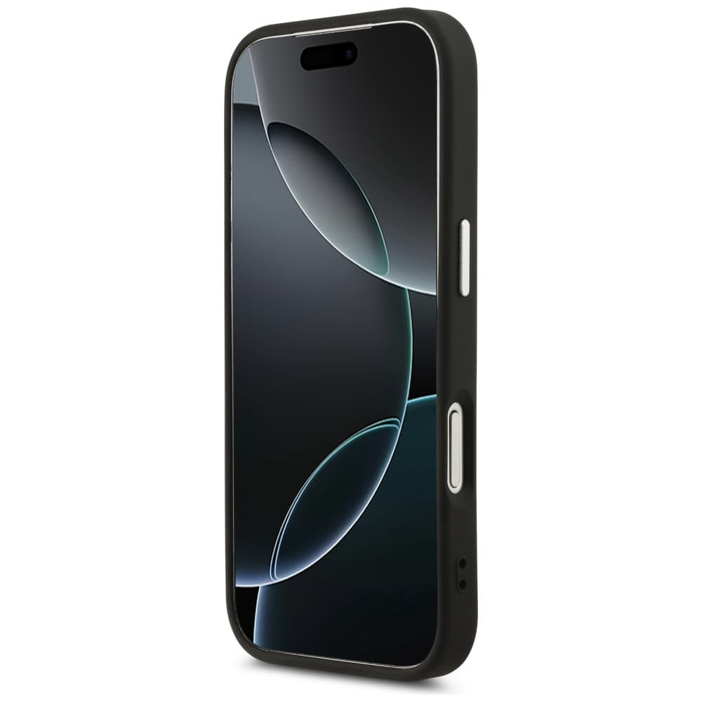 Karl Lagerfeld – kožené Karl RSG logo MagSafe (KLHMP17LPSKRSGEK) – iPhone 17 Pro – černé - náhled 3