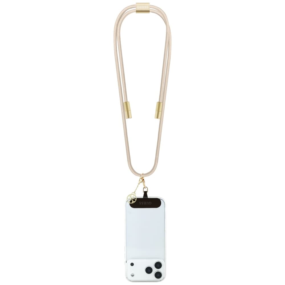 Guess Data Cable CBDY 4G Charm USB-C na USB-C Rychlé nabíjení 1.5m béžová - náhled 3