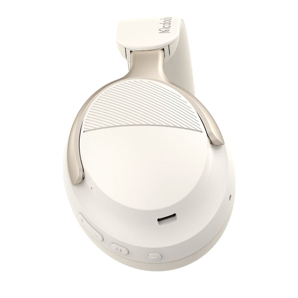 Mcdodo – bezdrátová sluchátka řady T02 (HP-1421) – náhlavní, Bluetooth V5.4, 500mAh, potlačení hluku ANC – béžová - náhled 3