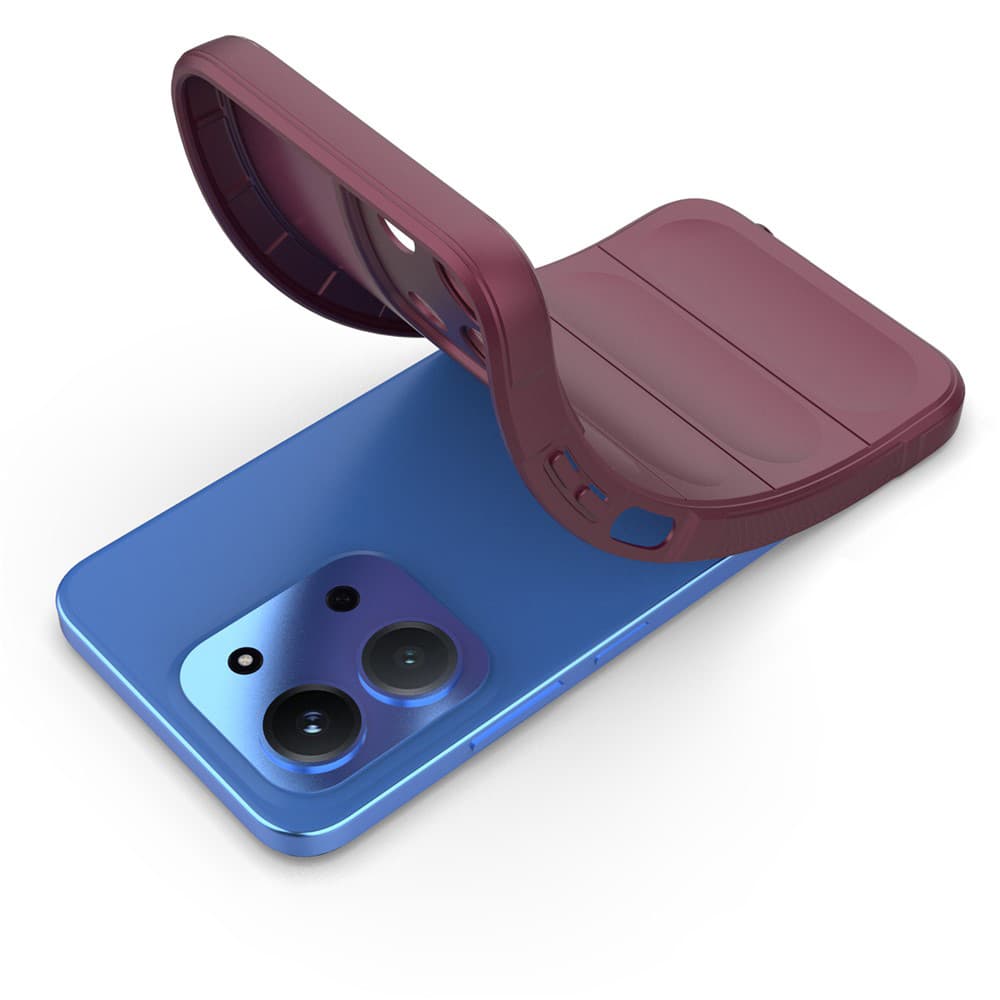 Techsuit Magic Shield pro Xiaomi Redmi 15C 4G/5G v barvě bordeaux - náhled 3