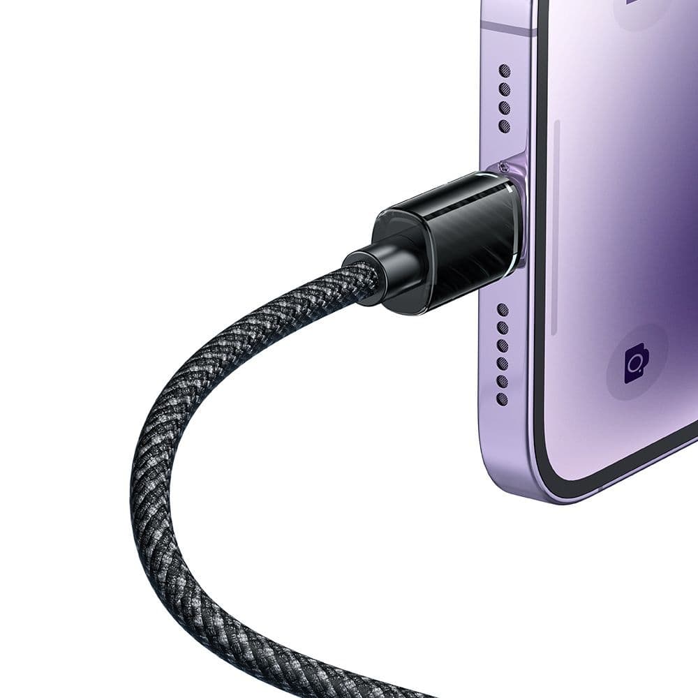 Mcdodo – datový kabel (CA-3640) – USB na Lightning, transparentní design, 3A, 1,2m – černý - náhled 3
