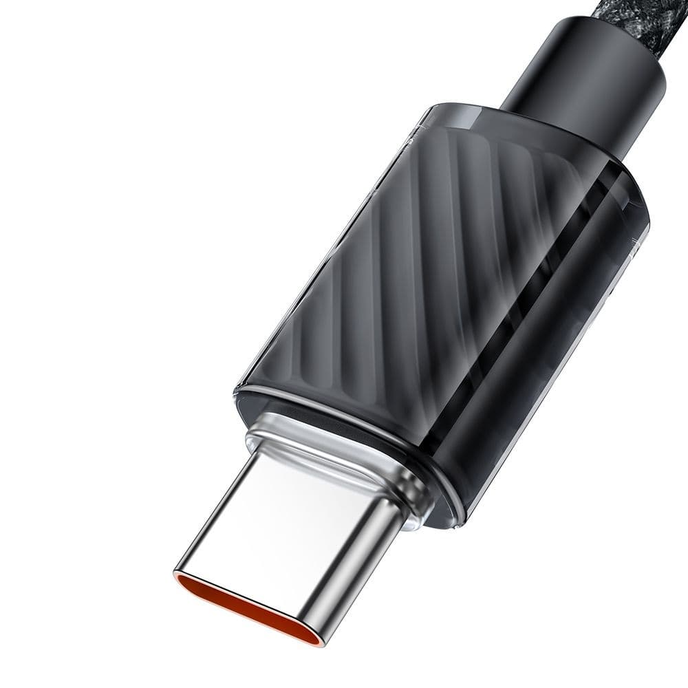 Mcdodo – datový kabel (CA-3670) – Type-C na Type-C, transparentní design, 100W, 5A, 1,2m – černý - náhled 3