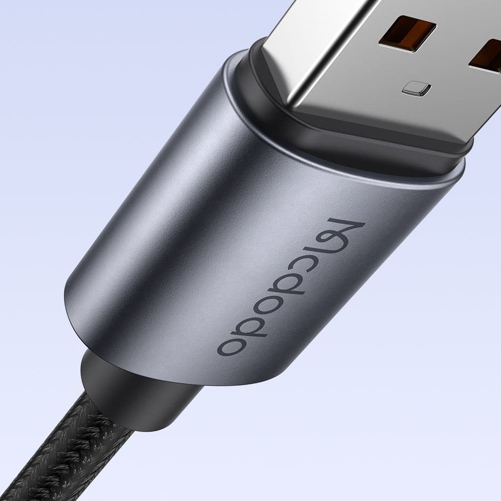 Mcdodo – datový kabel (CA-5180) – s dýchacím světlem, USB-A na USB-C, 100W, 6A, 1,2m – černý - náhled 3