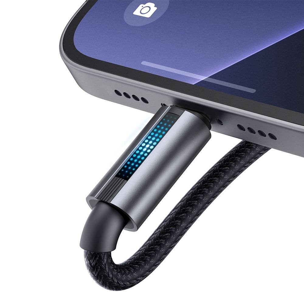Mcdodo – datový kabel (CA-5740) – s dýchacím světlem, USB-C na USB-C, 100W, 5A, 1.2m – černý - náhled 3