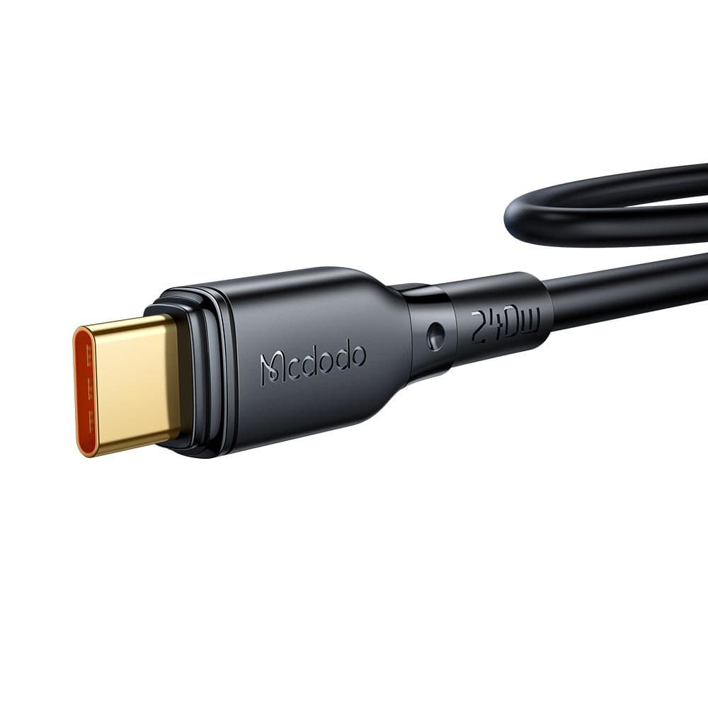 Mcdodo – datový kabel (CA-3310) – Type-C na Type-C, rychlonabíjení, 240W, 5A, 1,2m – černý - náhled 3