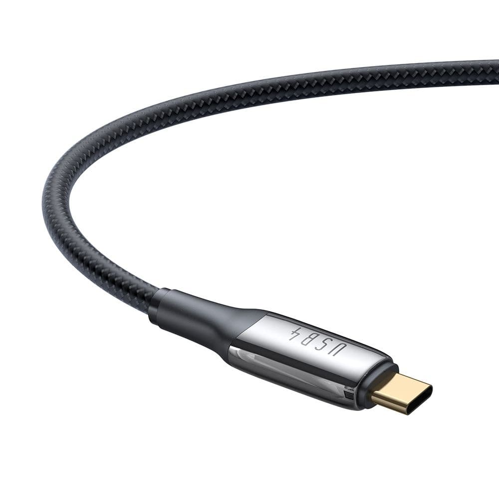 Mcdodo – datový kabel (CA-2990) – Type-C na Type-C, 240W, Thunderbolt 3, 40Gb/s, 8K Ultra HD, 1,2m – černý - náhled 3