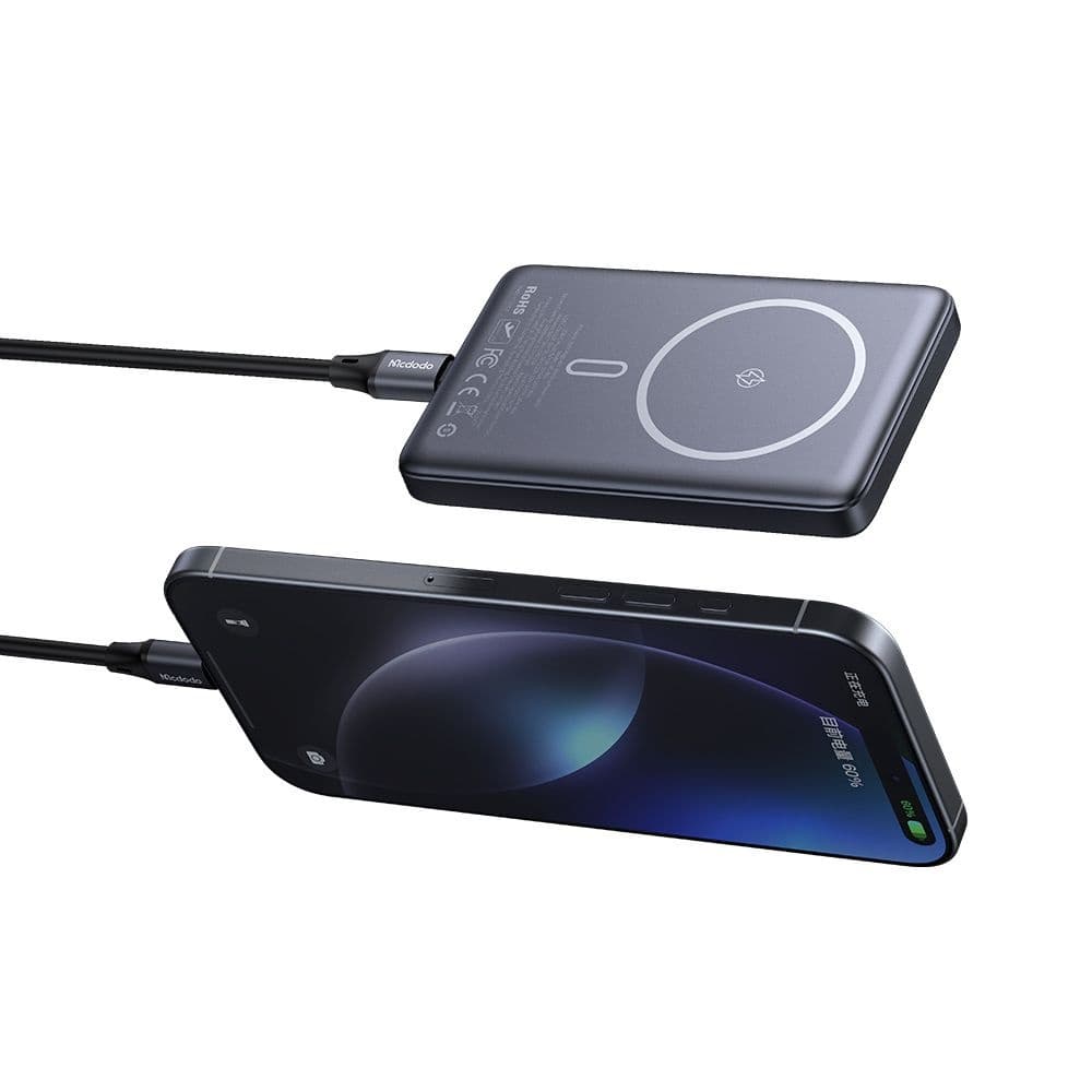 Mcdodo - magnetická powerbanka Meta Series (MC-4651) - 10000mAh, 20W, ultratenký design - černá - náhled 3