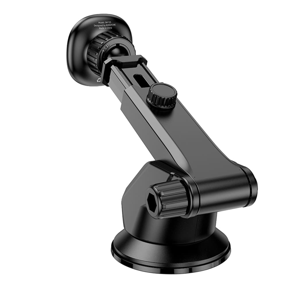 Borofone držák do auta Roman BH125 magnetický s přísavkou 360° černo šedý - náhled 3