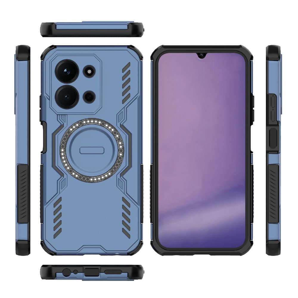 Pouzdro Techsuit ArmorMag pro Xiaomi Redmi 15C 4G/5G modré - náhled 3