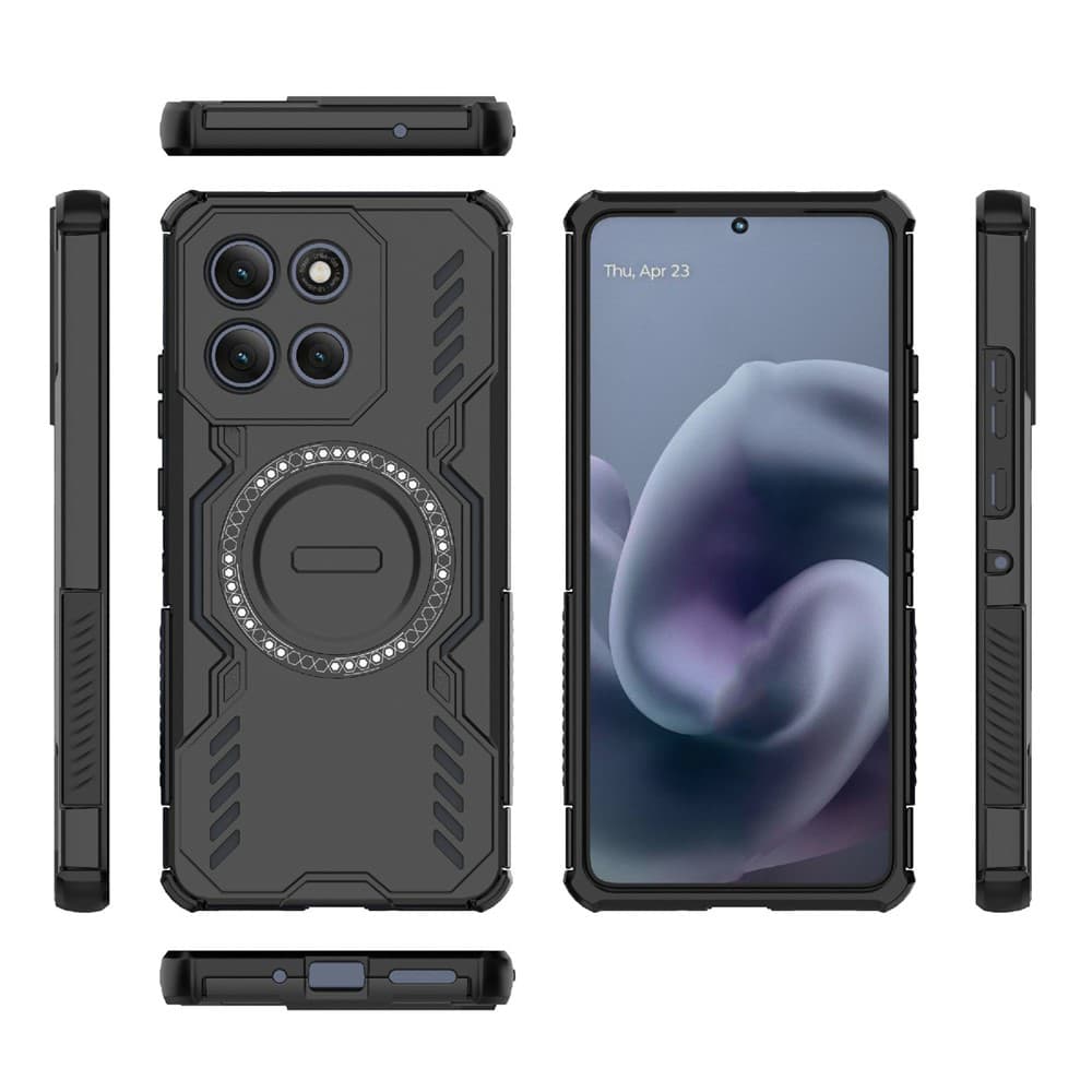 Pouzdro Techsuit ArmorMag pro Motorola Moto G86 Power černé - náhled 3