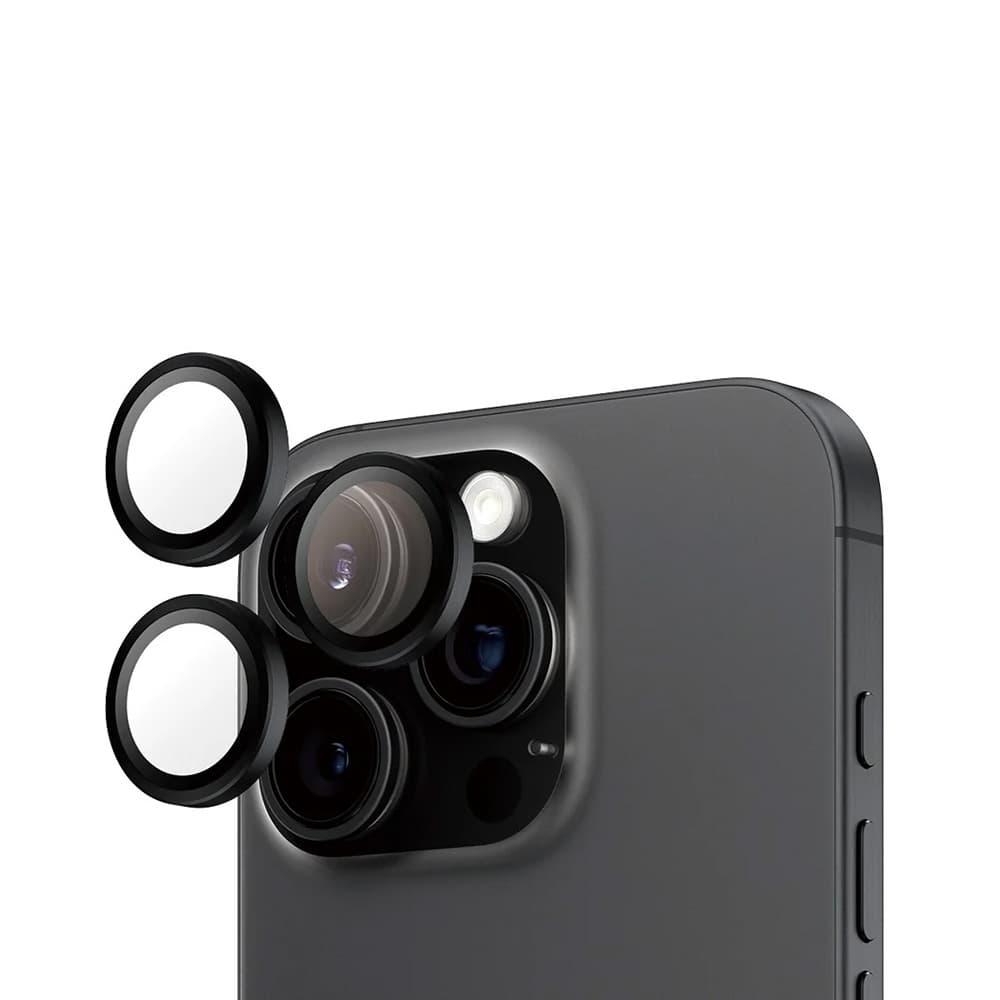 PanzerGlass Hoops ochrana čočky fotoaparátu iPhone 16 Pro/Pro Max černá - náhled 3