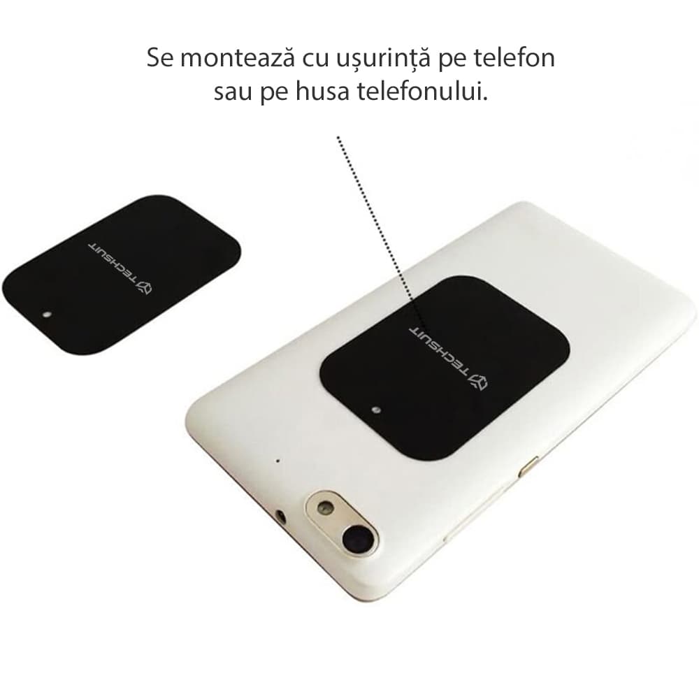 Techsuit MP03 Kovová destička s matným povrchem Černá 2 kusy - náhled 3