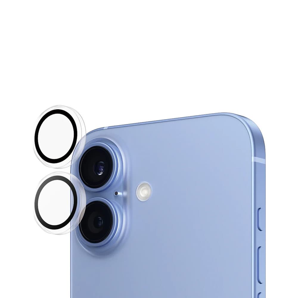 PanzerGlass Hoops Ochrana čočky fotoaparátu iPhone 16 iPhone 16 Plus průhledná - náhled 3