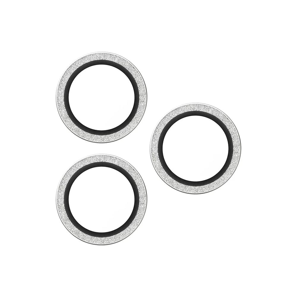 PanzerGlass® Hoops® ochrana čočky kamery iPhone 17/16 Pro/Pro Max stříbrná třpytivá - náhled 3