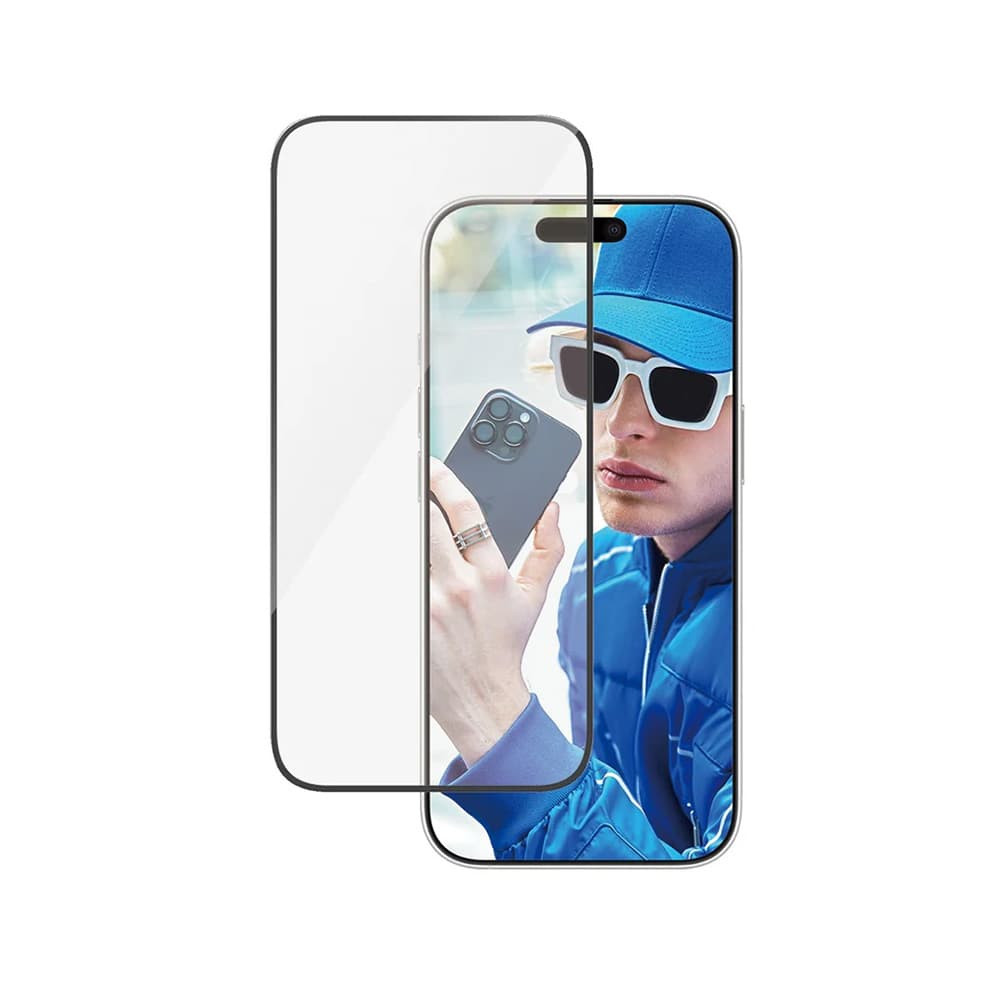 PanzerGlass Ultra-Wide Fit ochranné sklo iPhone 16 Plus iPhone 15 Plus černé - náhled 3
