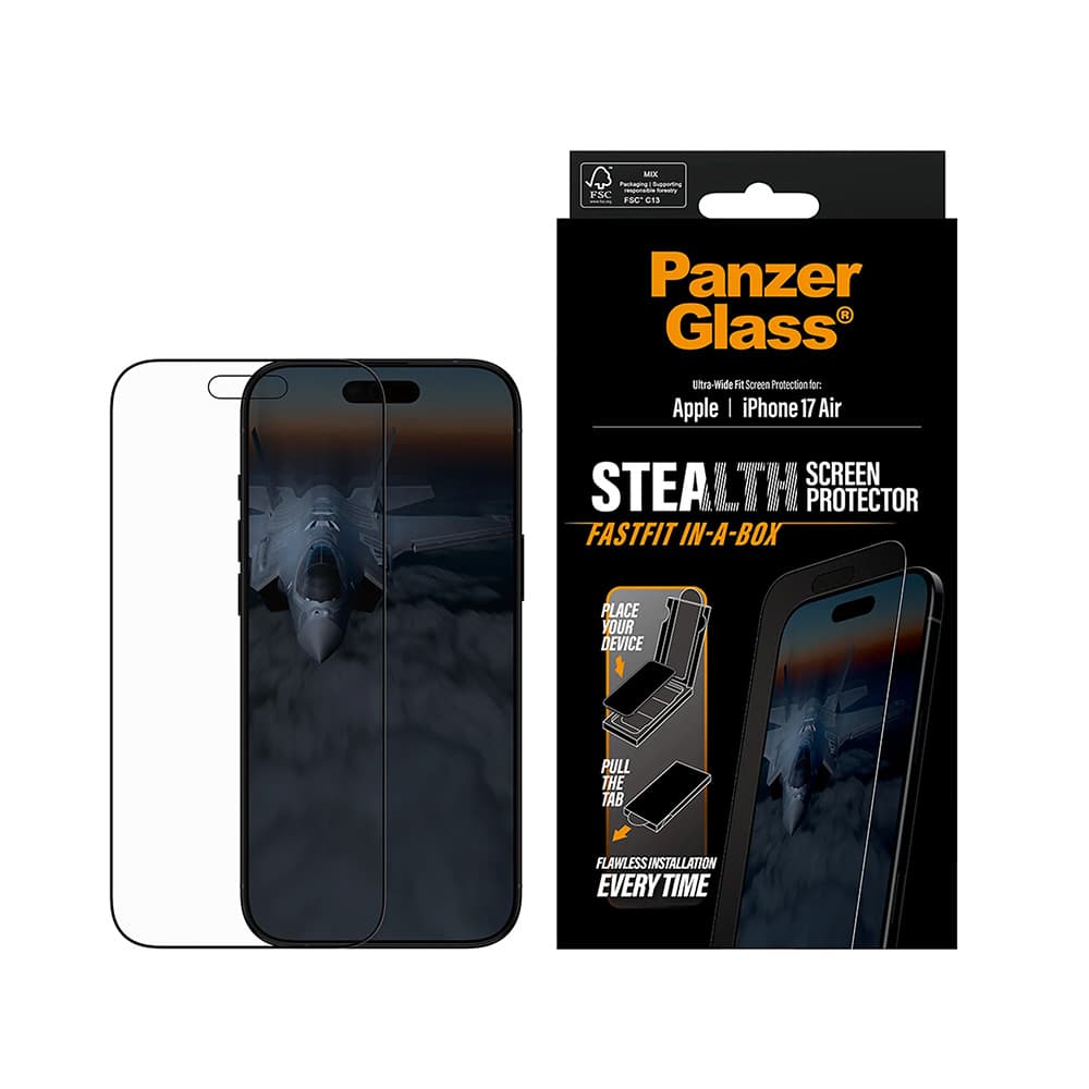 PanzerGlass Ultra-Wide Fit Stealth ochrana obrazovky iPhone 17 Air černá - náhled 3