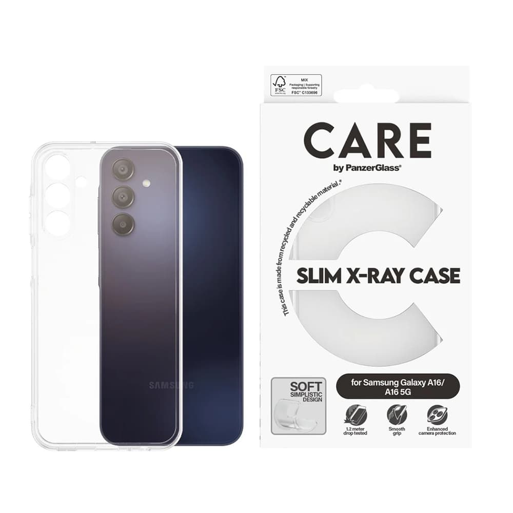 PanzerGlass® CARE Fashionable pouzdro Samsung Galaxy A16 4G průhledné - náhled 3