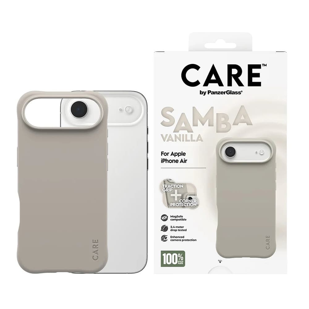 Pouzdro PanzerGlass CARE Fashionable s MagSafe iPhone 17 Air Samba Vanilla - náhled 3