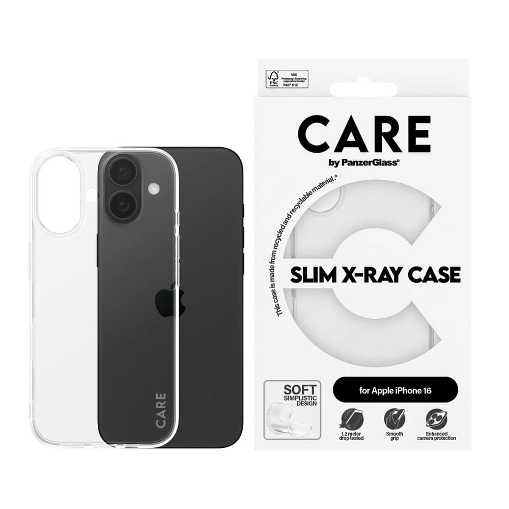 PanzerGlass® CARE Fashionable pouzdro iPhone 16 průhledné - náhled 3