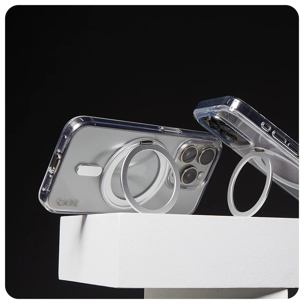PanzerGlass® CARE Feature Silver Kickstand &amp; MagSafe iPhone 16 Pro průhledný - náhled 3