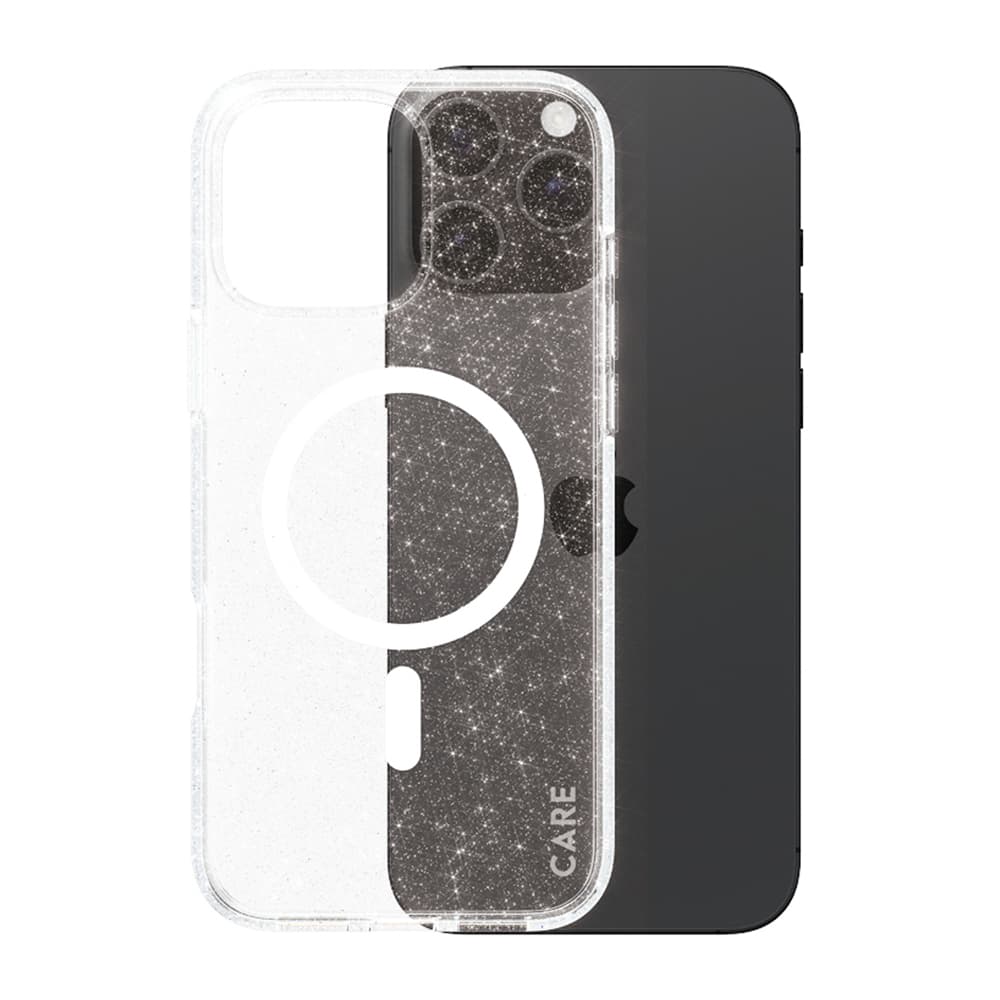 PanzerGlass® CARE Flagship Urban Combat Star Lit Bílá MagSafe iPhone 16 Pro Průhledný - náhled 3