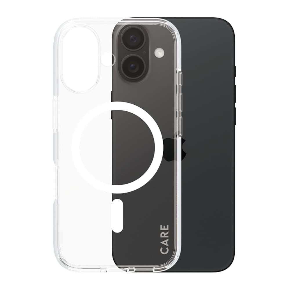 PanzerGlass® CARE Flagship Urban Combat bílý MagSafe iPhone 16 průhledný - náhled 3