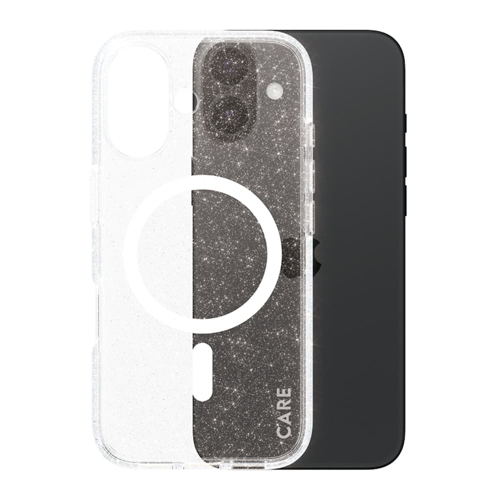 PanzerGlass® CARE Flagship Urban Combat Star Lit Bílý MagSafe iPhone 16 průhledný - náhled 3
