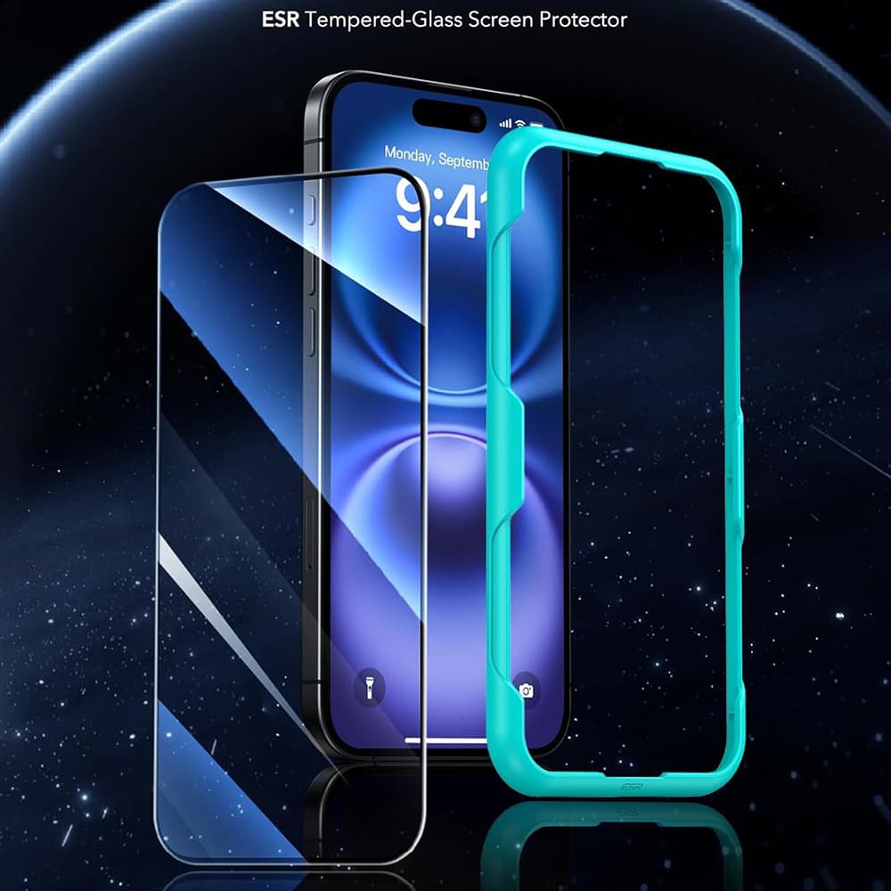 ESR tvrzené sklo iPhone 16 černá - náhled 3