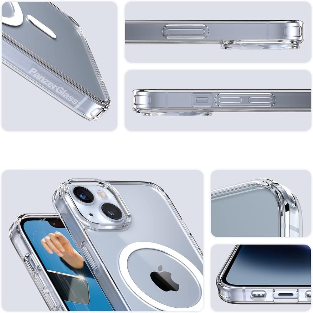 PanzerGlass® HardCase bílý MagSafe Series iPhone 16 Pro průhledný - náhled 3