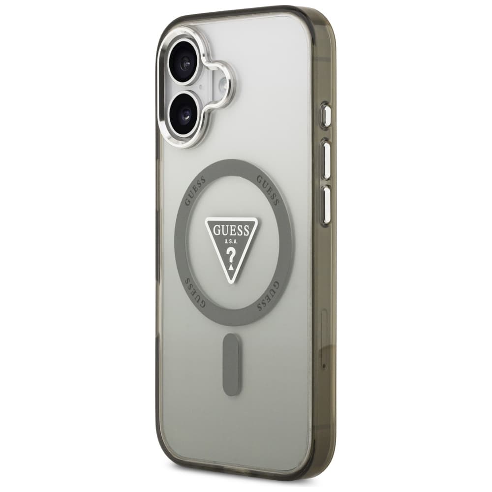 Guess IML Gradient Triangle Logo MagSafe iPhone 17 Khaki - náhled 3
