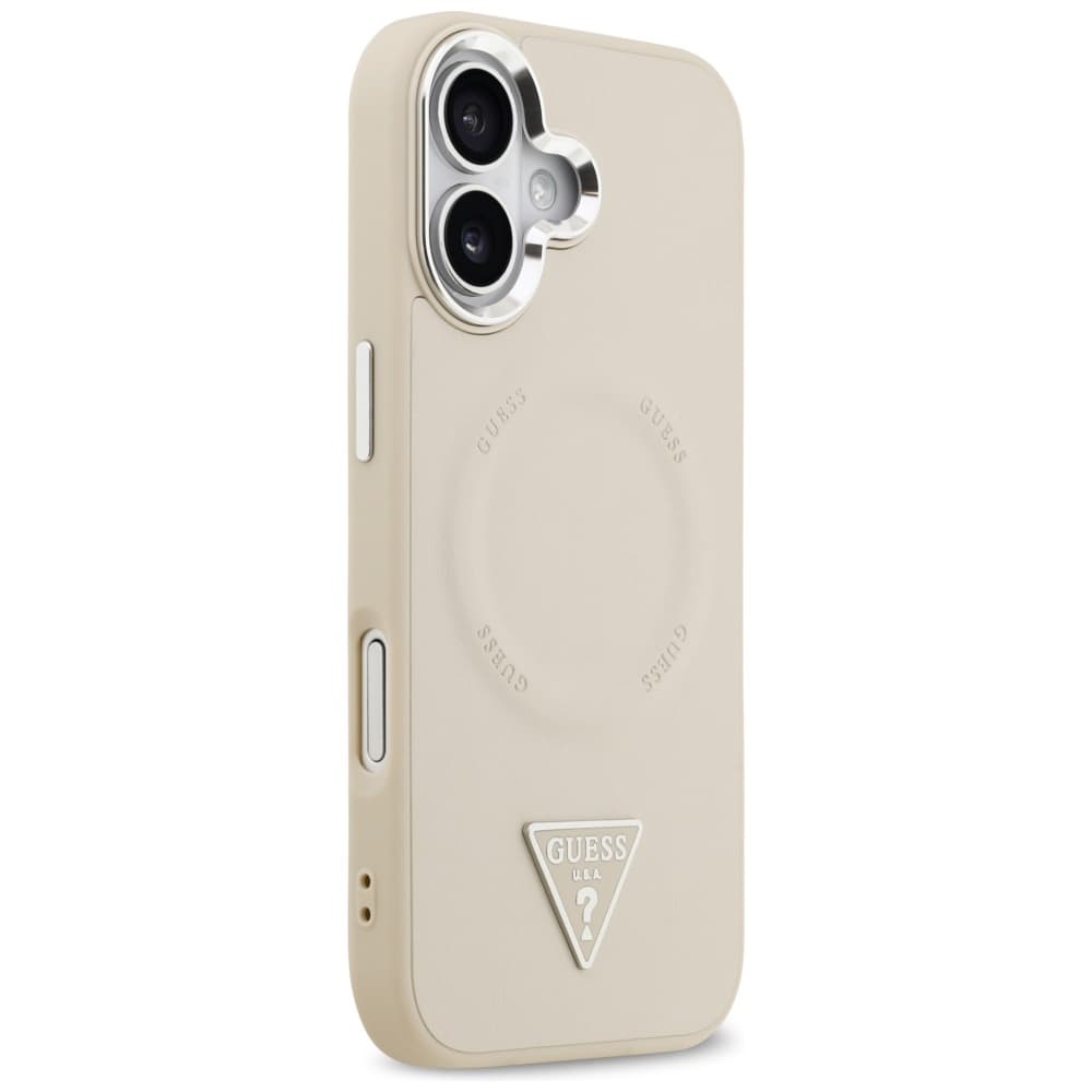 Guess Hardcase Triangle Logo MagSafe iPhone 17 béžová - náhled 3