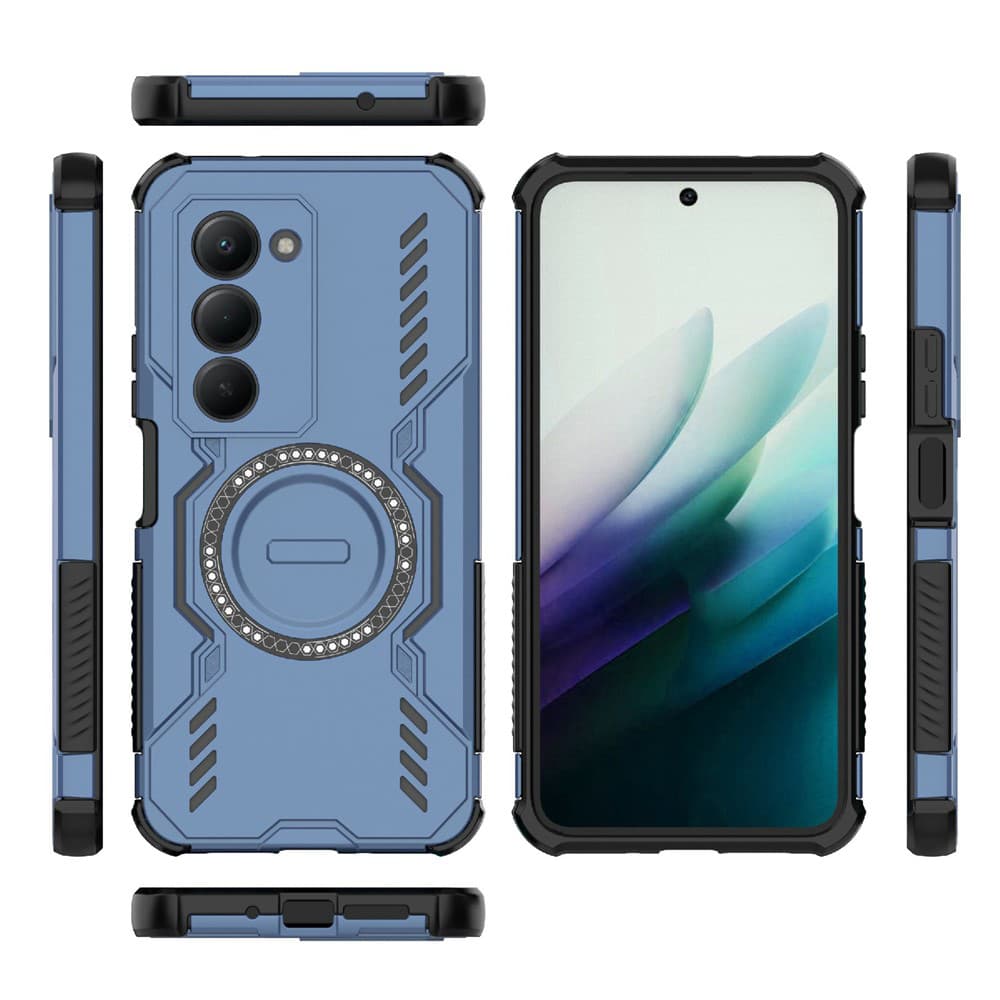 Pouzdro Techsuit ArmorMag pro Xiaomi Redmi 15 4G Redmi 15 5G modré - náhled 3