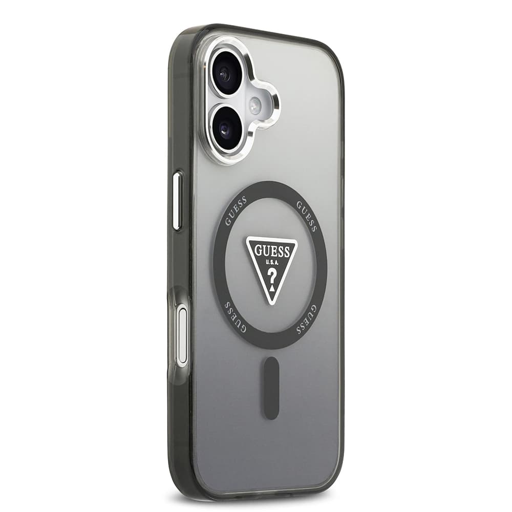 Guess IML Gradient Triangle Logo MagSafe pro iPhone 17 černý - náhled 3