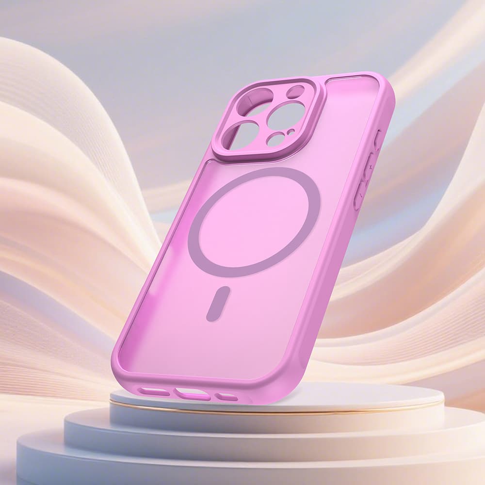 Techsuit HaloFrost II MagSafe pro iPhone 16 Pro růžová - náhled 3