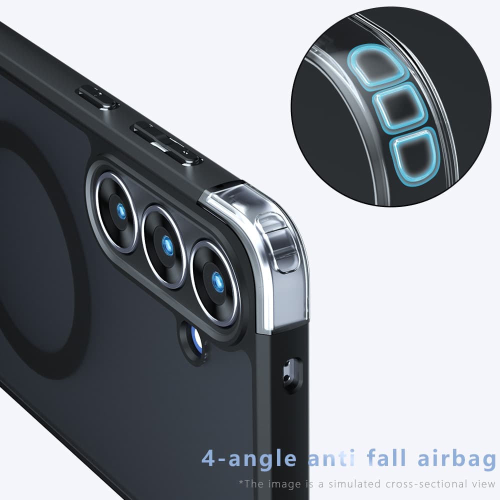 Techsuit PureFrost MagSafe pro Samsung Galaxy A07 4G v matné černé - náhled 3