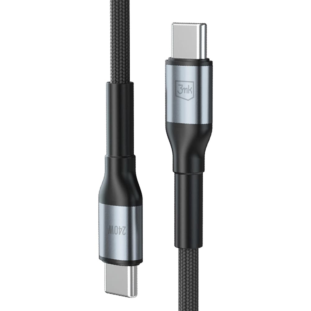 3mk datový kabel Hyper N-Series Type-C to Type-C 240W 2m černý - náhled 3