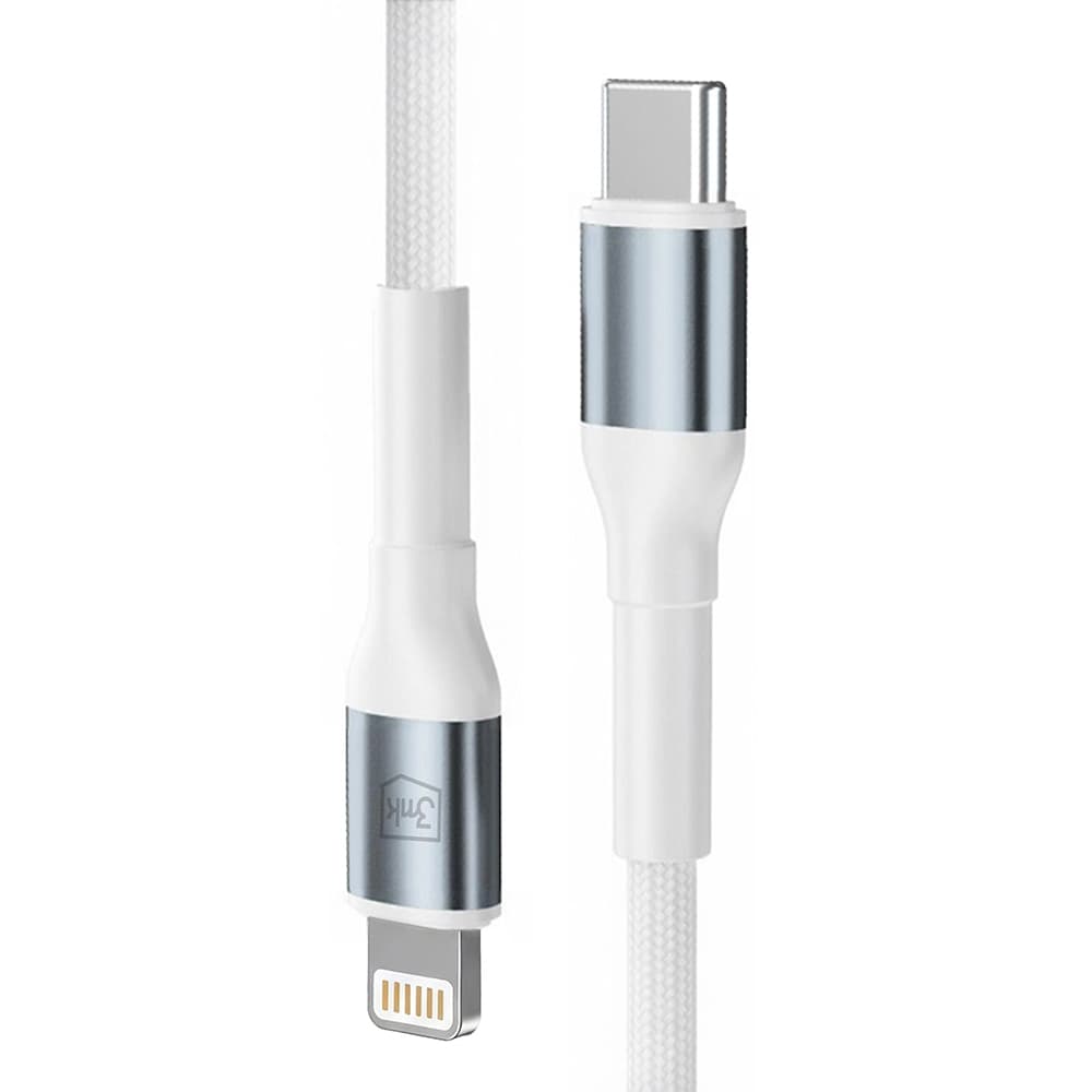 3mk - datový kabel Hyper N-Series - Type-C na Lightning, 20W, 9V/2A, 1m - bílý - náhled 3