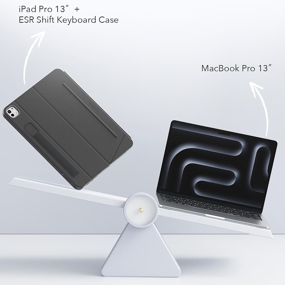 ESR - pouzdro s klávesnicí Shift - iPad Air 4 (2020) / Air 5 (2022) / Air 11 (2024) / Air 11 (2025) - tmavě šedá - náhled 3