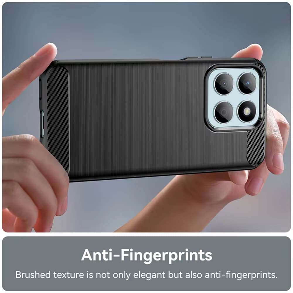 Techsuit Carbon Silicone pro Honor 400 Smart 5G 4G X7d 4G černý - náhled 3