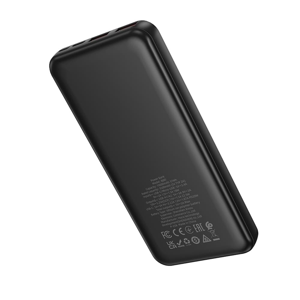 Borofone Power Bank Clever Series BJ80 10000mAh černá - náhled 3