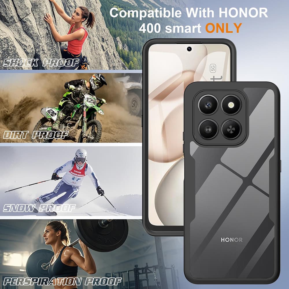 Techsuit ColorVerse 360 + ochrana displeje pro Honor 400 Smart 5G černý - náhled 3