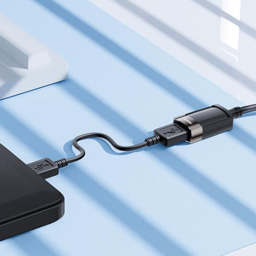 Yesido Extension Adapter GS26 USB 2.0 s 1.5m kabelem opletený šedý - náhled 3
