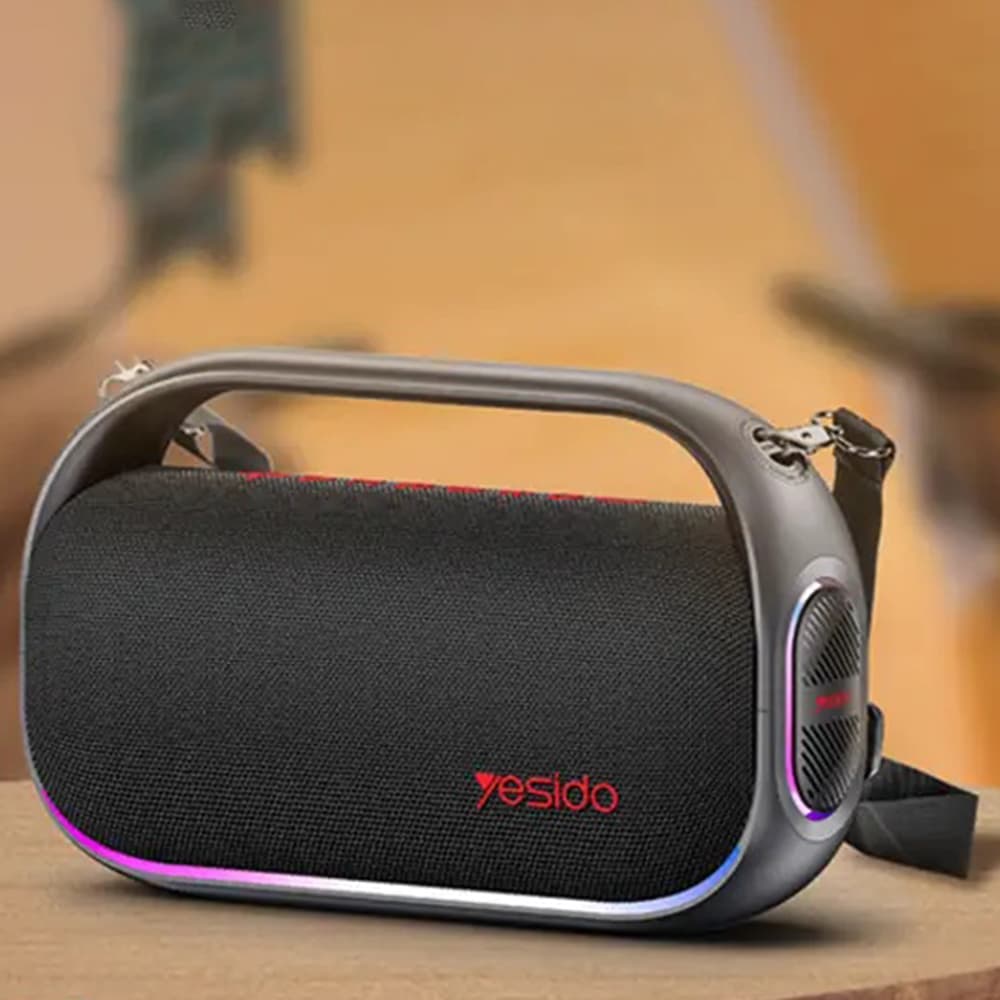 Yesido Wireless Speaker YSW31 RGB osvětlení Bluetooth 5.0 80W 8000mAh vodotěsný černý - náhled 3