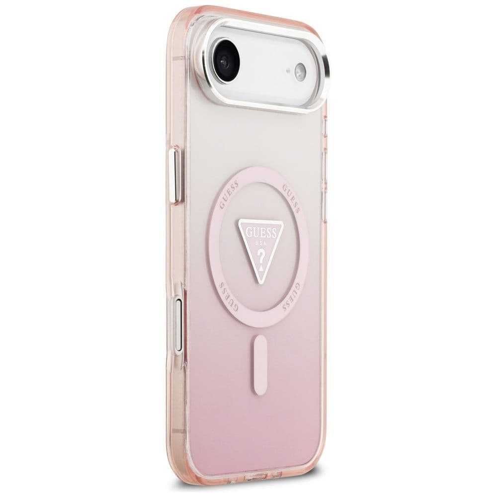 Guess IML Gradient Triangle Logo MagSafe pro iPhone 17 Air růžový - náhled 3