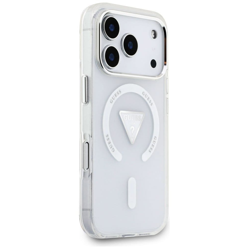 Guess IML Gradient Triangle Logo MagSafe iPhone 17 Pro čirý - náhled 3